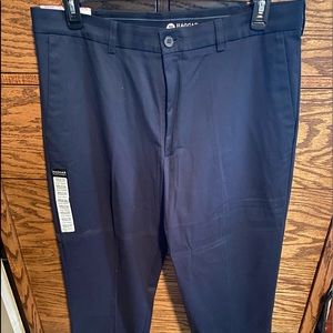 Haggar Khakis/Dress Pants Navy Blue 38/32 NWT